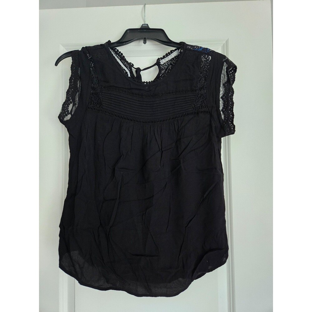 Daniel Rainn Becru lace poly blouse. Med